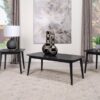 Radley 3-piece Rectangular Coffee Table Set Black