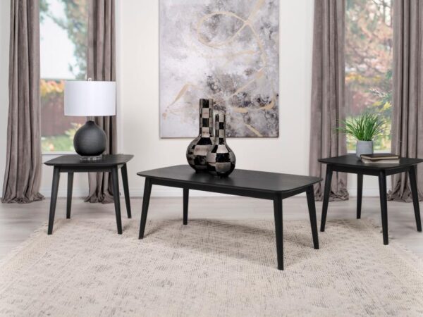 Radley 3-piece Rectangular Coffee Table Set Black