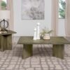 Andando 2-piece Coffee and End Table Set Mango Brown