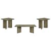 Andando 3-piece Coffee and End Table Set Mango Brown