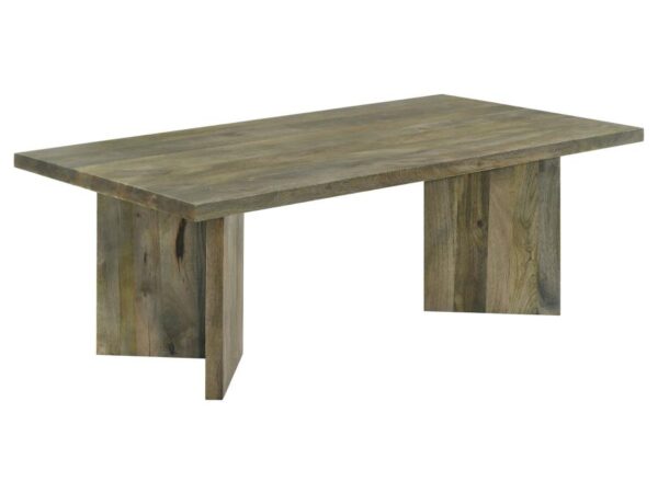 Andando Rectangular Solid Wood Coffee Table Mango Brown