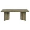 Andando Rectangular Solid Wood Coffee Table Mango Brown