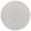 Astoria Round Genuine Marble Side End Table White