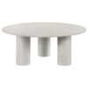 Astoria 2-piece Marble Coffee and End Table Set White