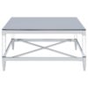 Lindley 3-piece Square Coffee and End Table Set Chrome