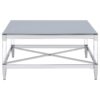 Lindley 3-piece Square Coffee and End Table Set Chrome
