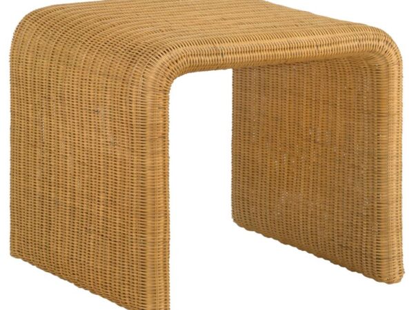 Cahya Square Woven Rattan End Table Natural