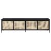 Amherst 4-door 78-inch Metal TV Stand Media Console Black