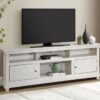 Payne 70-inch TV Stand Media Console Distressed White