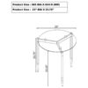 Rosalie 2-piece Round Coffee and End Table Set Grey