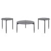 Rosalie 3-piece Round Coffee and End Table Set Grey