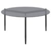 Rosalie Round Smoked Glass Top Coffee Table Grey