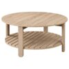 Fowler 3-piece Round Coffee and End Table Set Natural