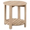Fowler 3-piece Round Coffee and End Table Set Natural