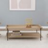 Fallon 3-piece Rectangular Coffee and End Table Set Natural