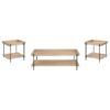 Fallon 3-piece Rectangular Coffee and End Table Set Natural