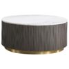 Jason 3-piece Round Marble Coffee and End Table Set White