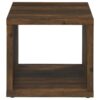 Frisco Square Engineered Wood Side End Table Dark Pine