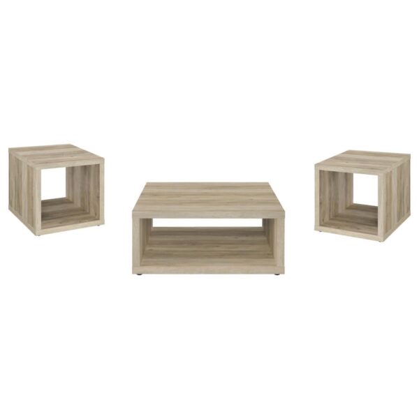 Frisco 3-piece Coffee and End Table Set Distressed Pine