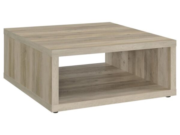 Frisco Square Engineered Wood Coffee Table Distressed Pine