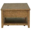 Payne 48-inch Mobile Lift Top Coffee Table Distressed Brown