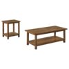 Payne 2-piece Coffee and End Table Set Distressed Brown