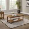 Payne 2-piece Coffee and 1-drawer End Table Set Brown