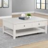 Payne 48-inch Mobile Lift Top Coffee Table Distressed White
