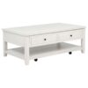 Payne 48-inch Mobile Lift Top Coffee Table Distressed White