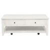 Payne 48-inch Mobile Lift Top Coffee Table Distressed White
