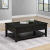Payne 48-inch Mobile Lift Top Coffee Table Distressed Java