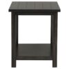 Payne Wood End Table with Shelf Distressed Java