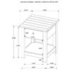 Payne 1-drawer Wood End Table with Shelf Distressed Java