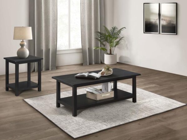 Payne 2-piece Coffee and End Table Set Distressed Java