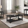 Payne 3-piece Coffee and End Table Set Distressed Java
