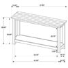 Payne Wood Entryway Sofa Console Table Java