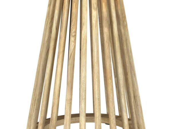 Touhy Round Solid Wood End Side Table Natural Mango