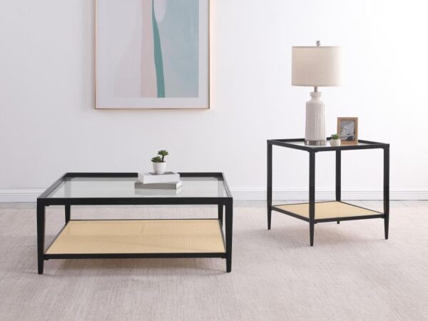 Amherst 2-piece Coffee and End Table Set Black