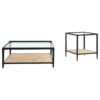 Amherst 2-piece Coffee and End Table Set Black