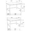 Ebby 2-piece Genuine Marble Top Nesting Coffee Tables White
