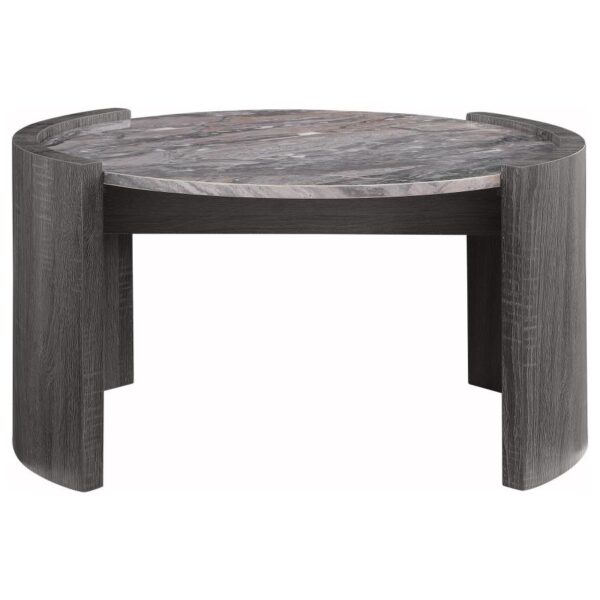 Gladstone 2-piece Coffee and End Table Set Distressed Grey