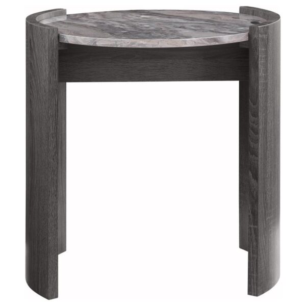 Gladstone 2-piece Coffee and End Table Set Distressed Grey