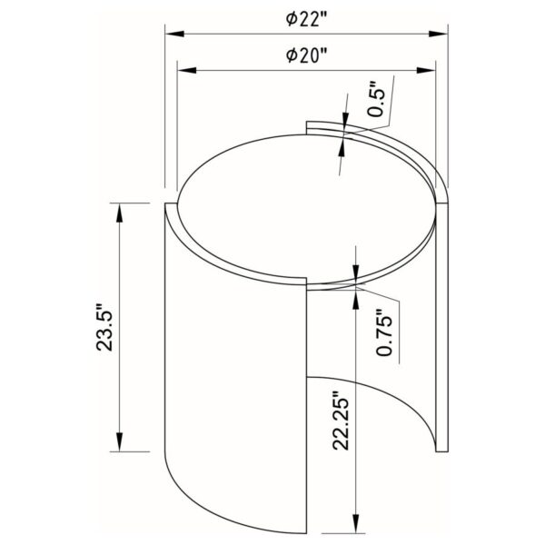 Gladstone 2-piece Coffee and End Table Set Distressed Grey