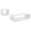 Paseo 2-piece Coffee and End Table Set White High Gloss