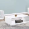 Paseo 3-piece Coffee and End Table Set White High Gloss