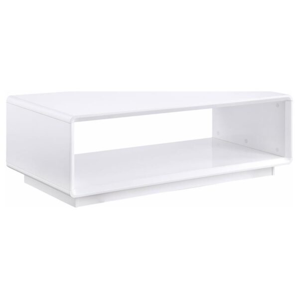 Paseo 3-piece Coffee and End Table Set White High Gloss