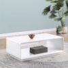 Paseo Rectangular Cocktail Coffee Table White High Gloss