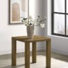 Castlewood Engineered Wood Accent Side End Table Brown Oak