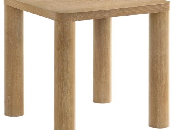 Castlewood Engineered Wood Accent Side End Table Washed Oak