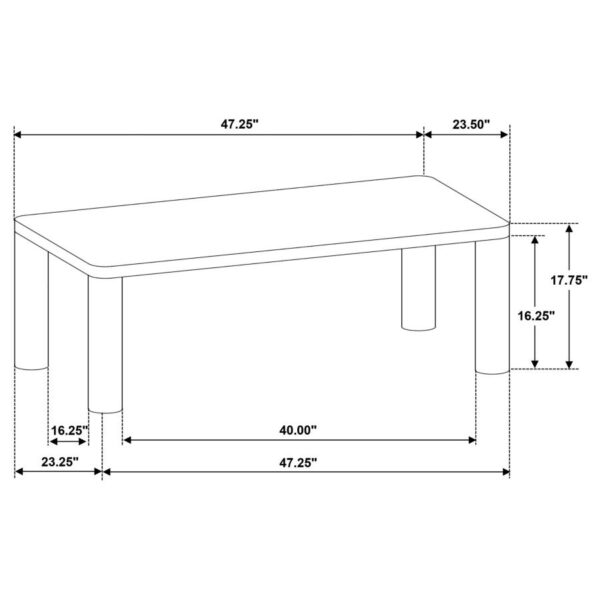 Castlewood Engineered Wood Cocktail Coffee Table Washed Oak